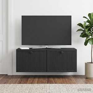 Nástěnná TV skříň Černá 78,5 x 31 x 30 cm Kompozitní dřevo - obrázek 1