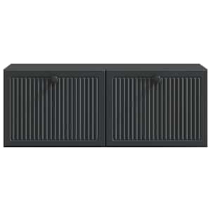 Nástěnná TV skříň Černá 78,5 x 31 x 30 cm Kompozitní dřevo - obrázek 6