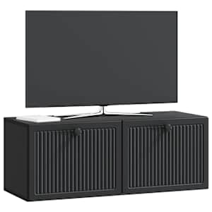 Nástěnná TV skříň Černá 78,5 x 31 x 30 cm Kompozitní dřevo - obrázek 3