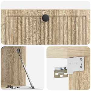 Nástěnná TV skříň Dub sonoma 78,5 x 31 x 30 cm Kompozitní dřevo - obrázek 9