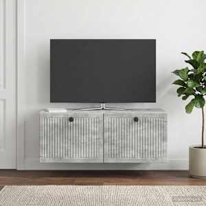 Nástěnná TV skříň Nástěnný Betonově šedá 78,5 x 31 x 30 cm - obrázek 1