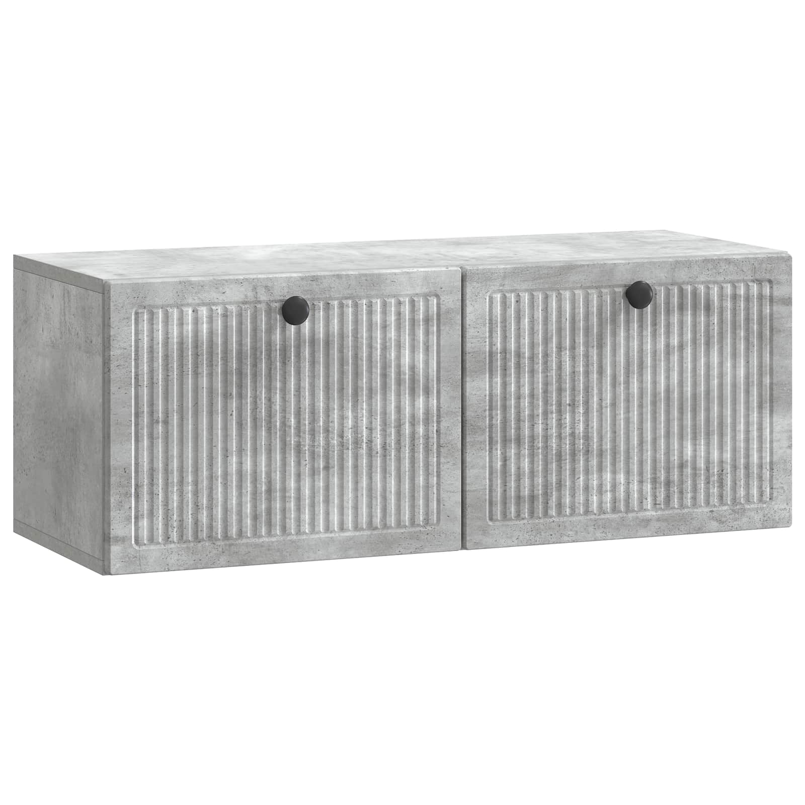 vidaXL Oglindă TV montată pe perete Gri Beton 78,5 x 31 x 30 cm