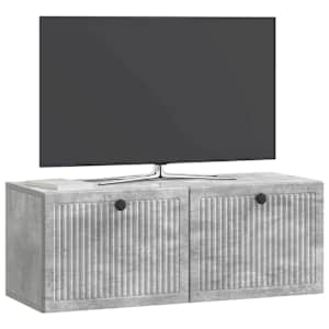 Nástěnná TV skříň Nástěnný Betonově šedá 78,5 x 31 x 30 cm - obrázek 3