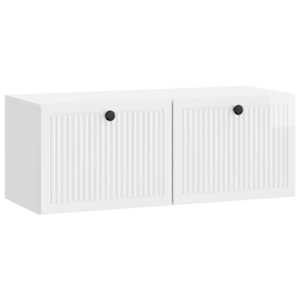 Nástěnná TV skříň Bílá s vysokým leskem 78,5 x 31 x 30 cm - obrázek 2