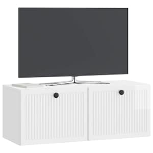 Nástěnná TV skříň Bílá s vysokým leskem 78,5 x 31 x 30 cm - obrázek 3