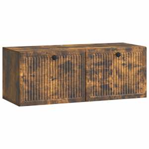 Nástěnná TV skříň Nástěnný Kouřový dub 78,5 x 31 x 30 cm - obrázek 2