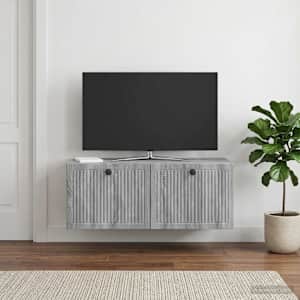 Nástěnná TV skříň Nástěnný Šedá sonoma 78,5 x 31 x 30 cm - obrázek 4