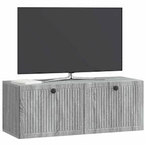 Nástěnná TV skříň Nástěnný Šedá sonoma 78,5 x 31 x 30 cm - obrázek 3
