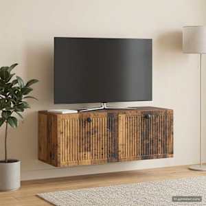 Nástěnná TV skříň Nástěnný Staré dřevo 78,5 x 31 x 30 cm - obrázek 1