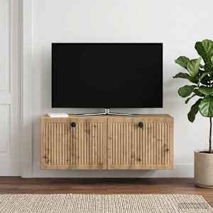 Nástěnná TV skříň 78,5 x 31 x 30 cm Dub artisan - obrázek 4