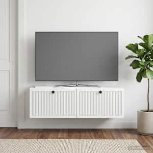 Nástěnná TV skříň Bílá 98 x 31 x 30 cm Kompozitní dřevo - obrázek 4