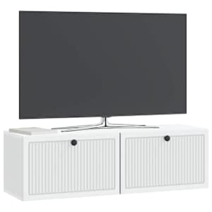 Nástěnná TV skříň Bílá 98 x 31 x 30 cm Kompozitní dřevo - obrázek 3