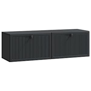 Nástěnná TV skříň Černá 98 x 31 x 30 cm Kompozitní dřevo - obrázek 1