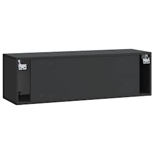 Nástěnná TV skříň Černá 98 x 31 x 30 cm Kompozitní dřevo - obrázek 6