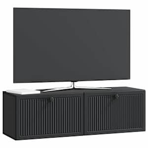 Nástěnná TV skříň Černá 98 x 31 x 30 cm Kompozitní dřevo - obrázek 2