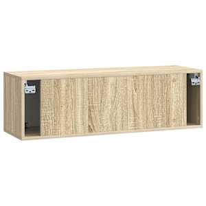 Nástěnná TV skříň Dub sonoma 98 x 31 x 30 cm Kompozitní dřevo - obrázek 8