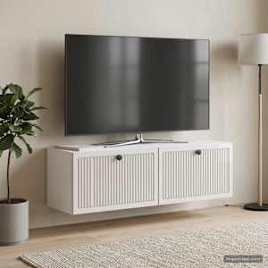 Nástěnná TV skříň Bílá s vysokým leskem 98 x 31 x 30 cm - obrázek 1