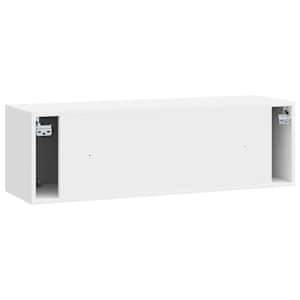 Nástěnná TV skříň Bílá s vysokým leskem 98 x 31 x 30 cm - obrázek 8