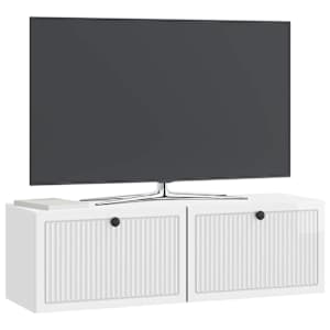 Nástěnná TV skříň Bílá s vysokým leskem 98 x 31 x 30 cm - obrázek 3