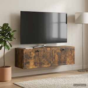 Nástěnná TV skříň Kouřový dub 98 x 31 x 30 cm Kompozitní dřevo - obrázek 1