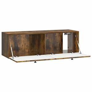 Nástěnná TV skříň Kouřový dub 98 x 31 x 30 cm Kompozitní dřevo - obrázek 5