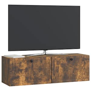 Nástěnná TV skříň Kouřový dub 98 x 31 x 30 cm Kompozitní dřevo - obrázek 3