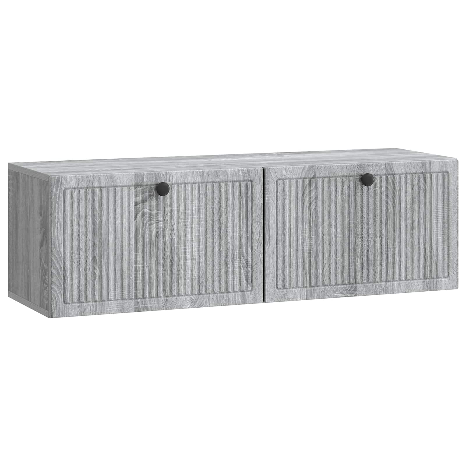 vidaXL Oglindă TV montată pe perete Sonoma gri 98 x 31 x 30 cm