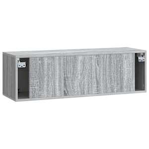 Nástěnná TV skříň Šedá sonoma 98 x 31 x 30 cm Kompozitní dřevo - obrázek 8