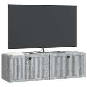 Nástěnná TV skříň Šedá sonoma 98 x 31 x 30 cm Kompozitní dřevo - obrázek 3