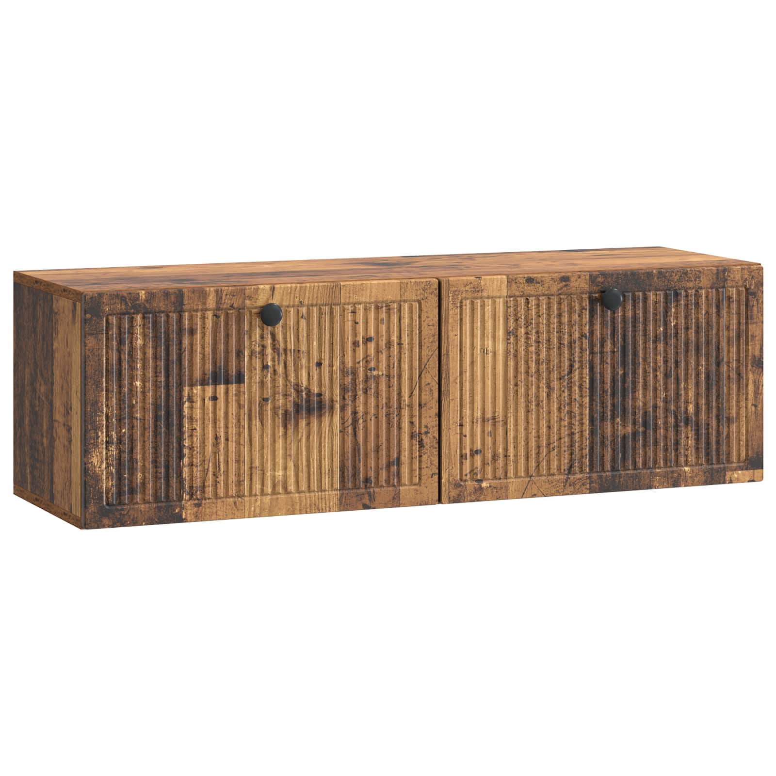 vidaXL Oglindă TV montată pe perete Lemn vechi 98 x 31 x 30 cm