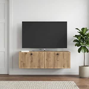 Nástěnná TV skříň 98 x 31 x 30 cm Dub artisan Kompozitní dřevo - obrázek 4