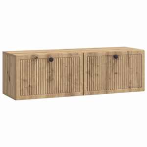 Nástěnná TV skříň 98 x 31 x 30 cm Dub artisan Kompozitní dřevo - obrázek 2