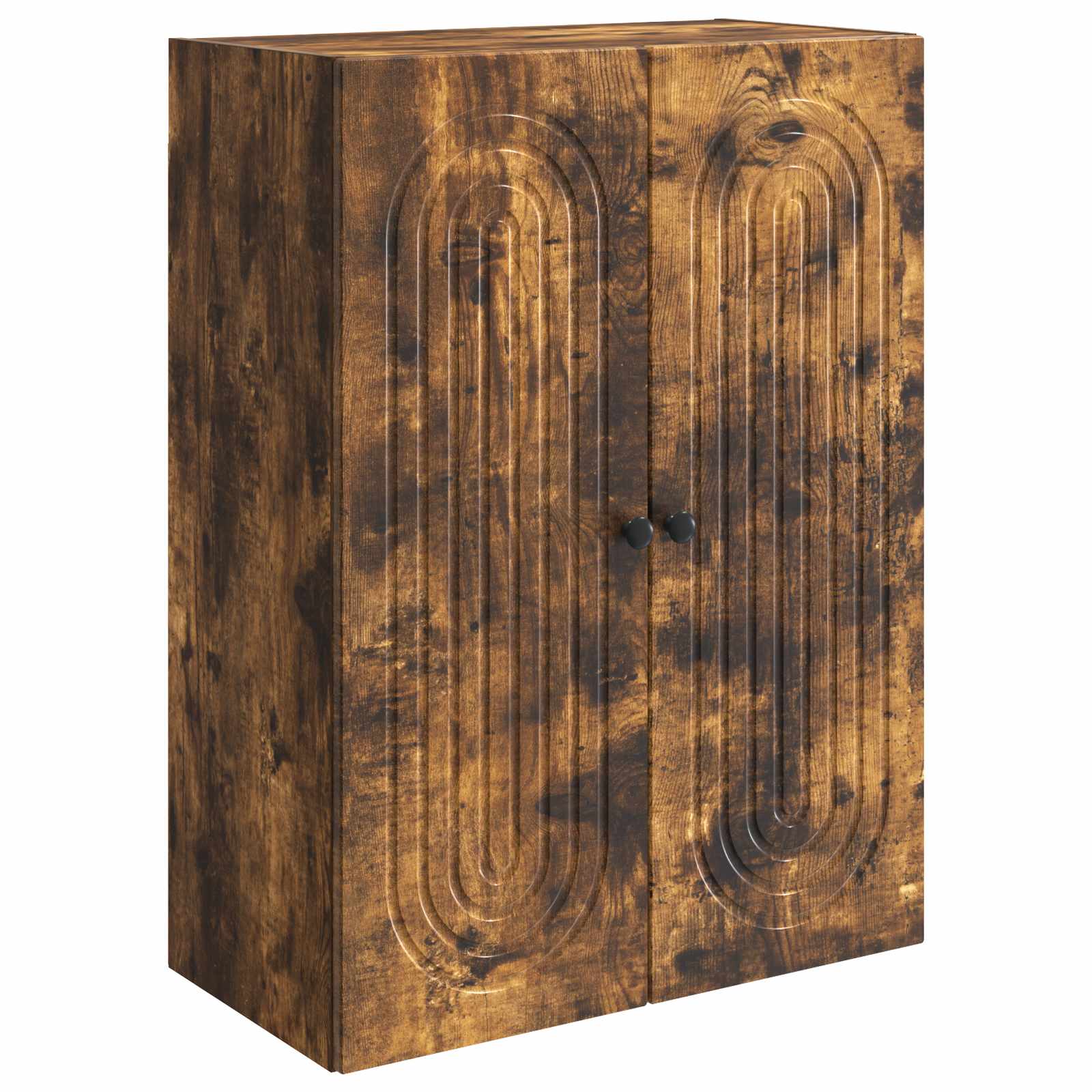 vidaXL Dulap montat pe perete Stejar fumuriu 66 x 34,5 x 90 cm