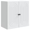 vidaXL Seinale kinnitatav kapp Valge 59 x 31 x 60 cm Tehispuit