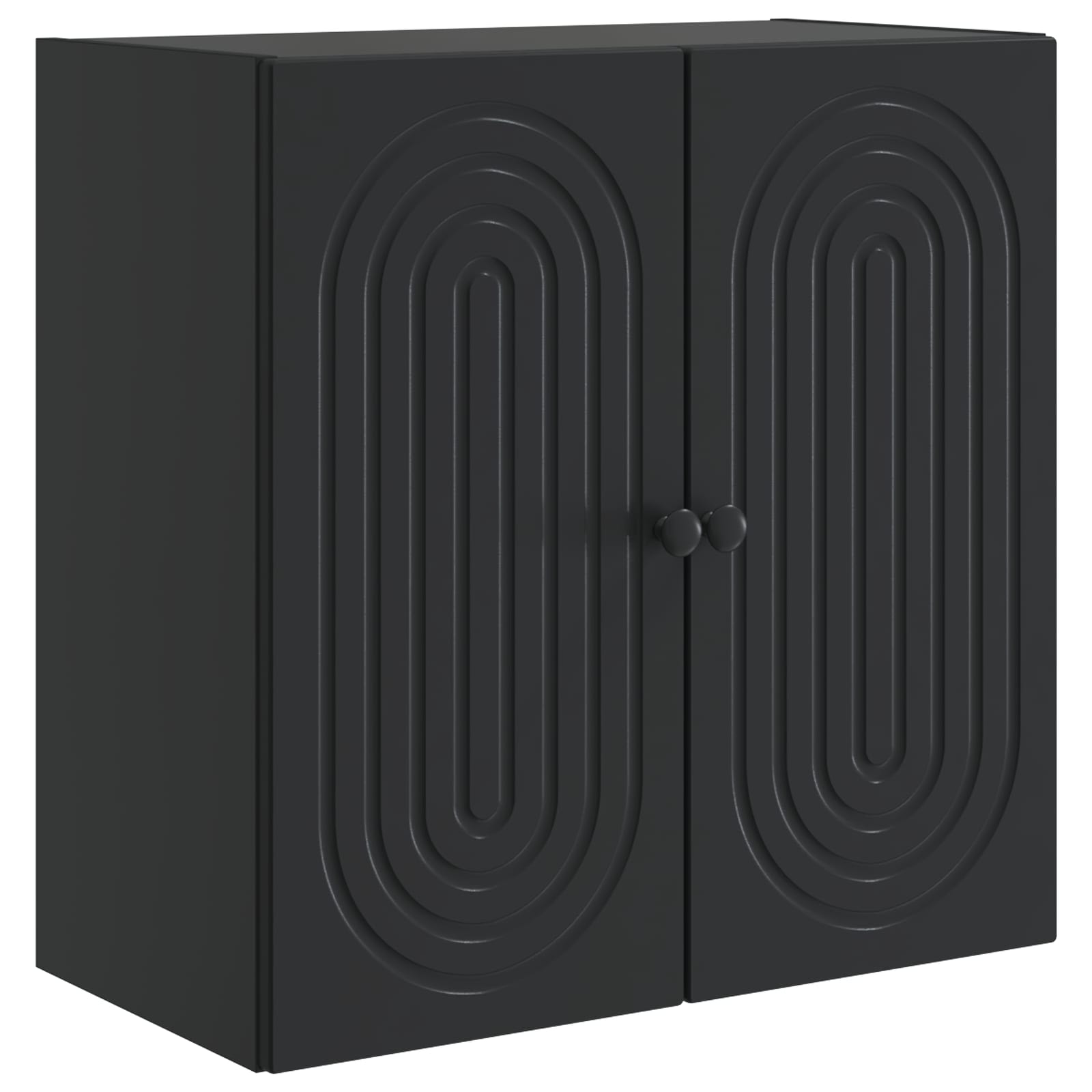 vidaXL Dulap montat pe perete Negru 59 x 31 x 60 cm Lemn prelucrat
