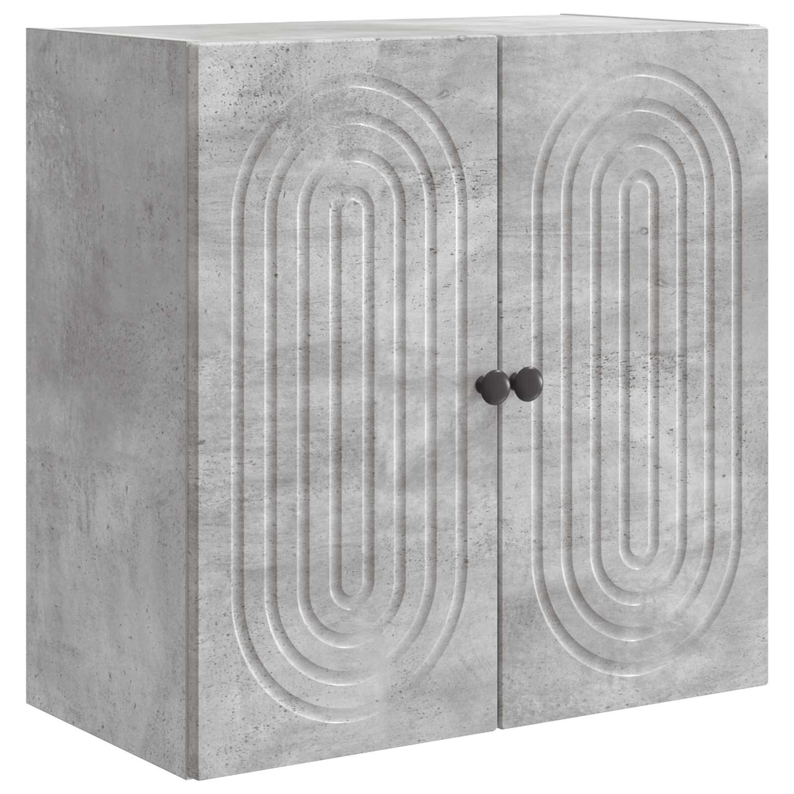 vidaXL Dulap montat pe perete Gri Beton 59 x 31 x 60 cm Lemn prelucrat