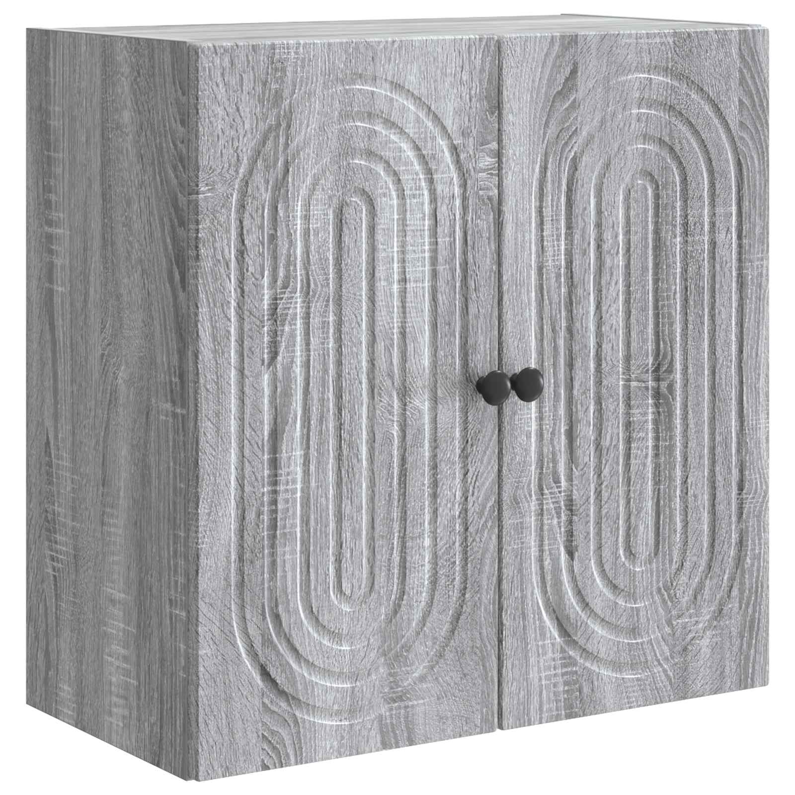 vidaXL Dulap montat pe perete Sonoma gri 59 x 31 x 60 cm