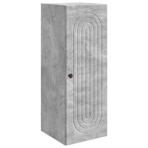 Omara za steno Betonsko siva 33 x 34,5 x 90 cm Inženirski les