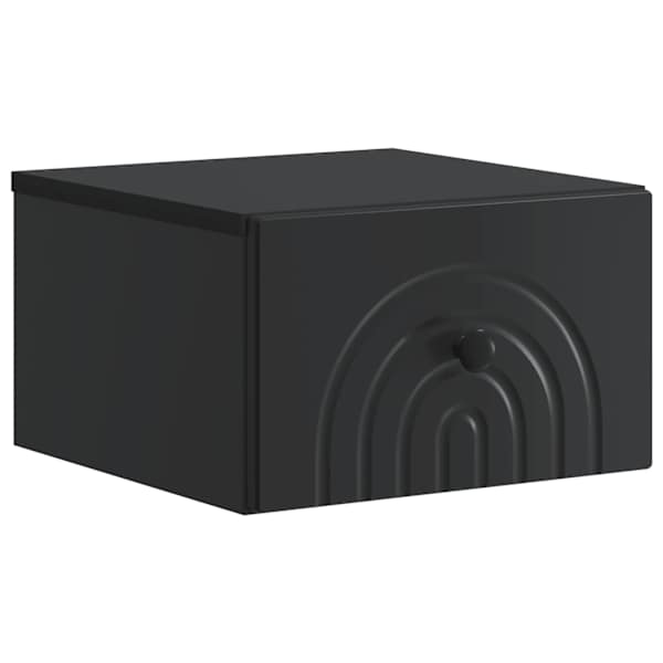 vidaXL Seinale kinnitatav &ouml;&ouml;tis Must 33 x 34,5 x 20 cm Tehispuit