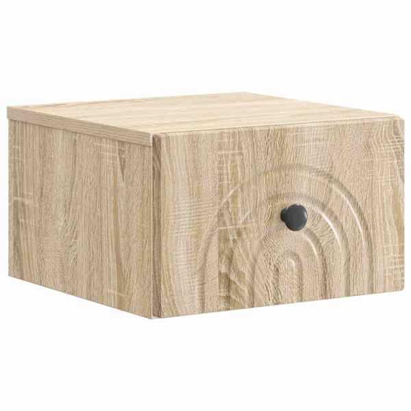 vidaXL Seinale kinnitatav &ouml;&ouml;tis sahtliga Sonoma tamm 33 x 34,5 x 20 cm