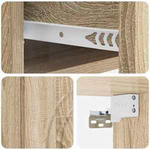 Nástěnný noční stolek 2 pcs Dub sonoma 33 x 34,5 x 20 cm - obrázek 10