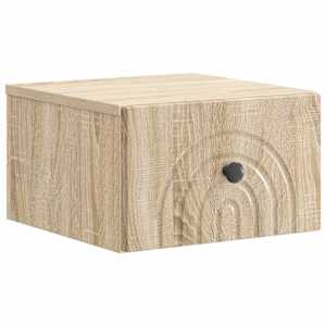 Nástěnný noční stolek 2 pcs Dub sonoma 33 x 34,5 x 20 cm - obrázek 5