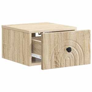 Nástěnný noční stolek 2 pcs Dub sonoma 33 x 34,5 x 20 cm - obrázek 6