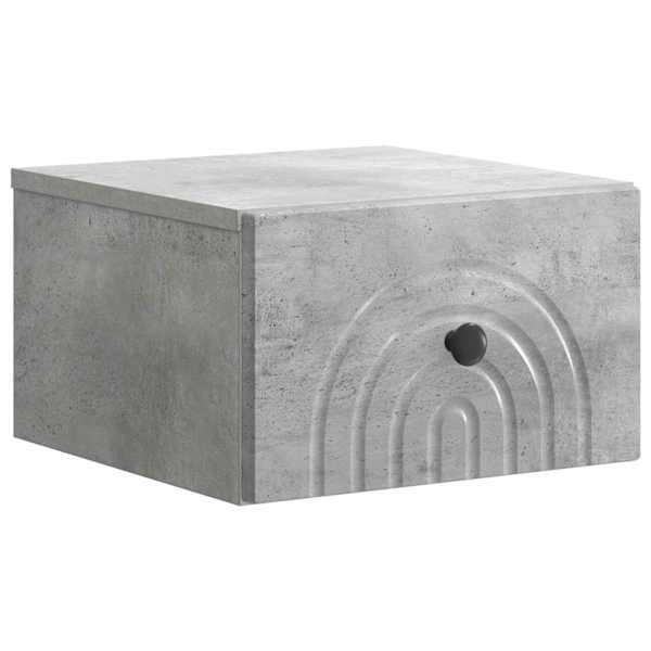 vidaXL Seinale kinnitatav &ouml;&ouml;tis Betoonhall 33 x 34,5 x 20 cm Tehispuit