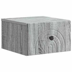 Nástěnný noční stolek 2 pcs Šedá sonoma 33 x 34,5 x 20 cm - obrázek 5