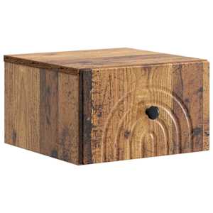 vidaXL Seinale kinnitatav &ouml;&ouml;tis Vana puit 33 x 34,5 x 20 cm Tehispuit