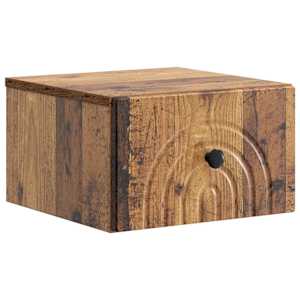 Nástěnný noční stolek 2 pcs Staré dřevo 33 x 34,5 x 20 cm - obrázek 5