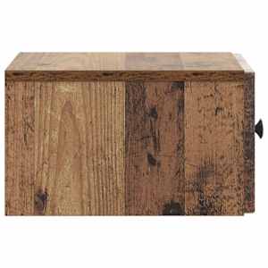Nástěnný noční stolek 2 pcs Staré dřevo 33 x 34,5 x 20 cm - obrázek 8