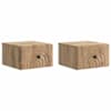 vidaXL Seinale kinnitatav &ouml;&ouml;tis 2 tk Artisan tamm 33 x 34,5 x 20 cm