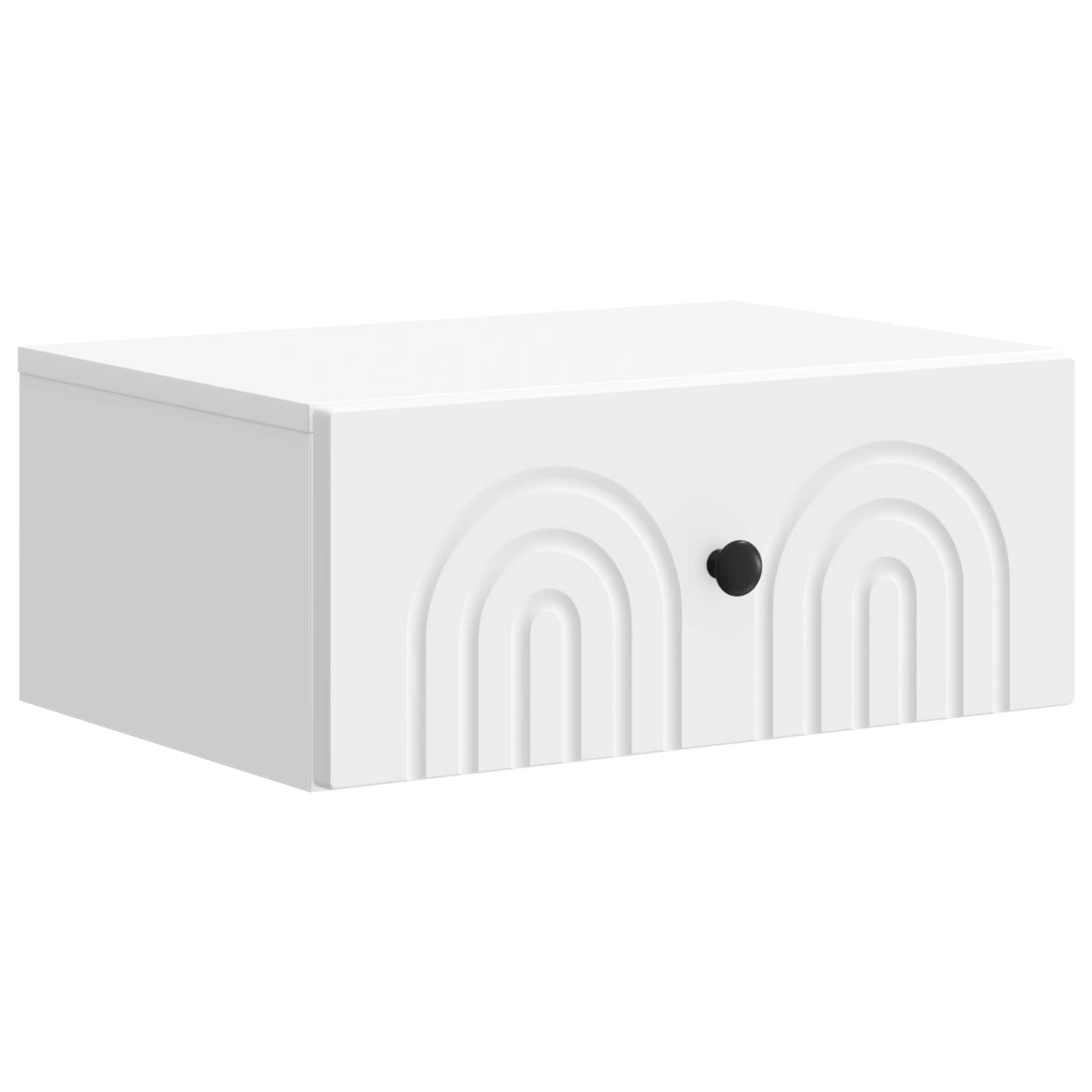 vidaXL Dulap de noapte suspendat Alb 49 x 34,5 x 20 cm Lemn prelucrat